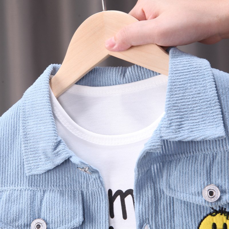 Wholesalers Kids Clothes Sets Boys Clothing Children Three-piece Set Sweat Suits Winter Kids Cardigan Boys Clothing Sets