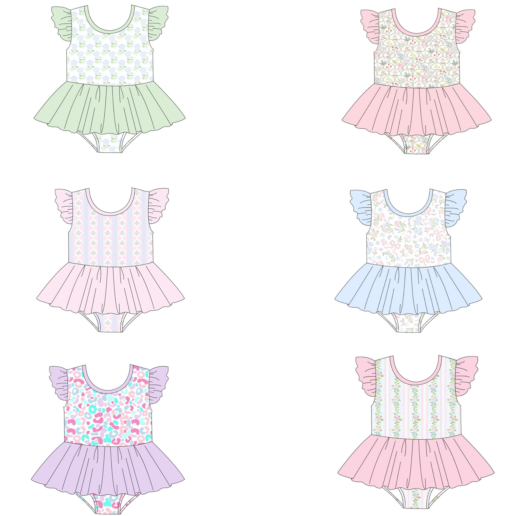 newest baby children boutique clothes digital printing christmas pattern design good quality kids clothes set