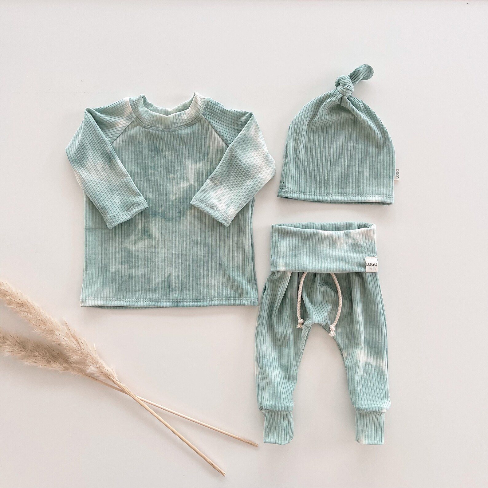 iBaifei Organic Cotton Newborn Baby Boy Girls' Shower Layette Gift Set Sweatsuit Clothes New Born Kids Clothing Set For Baby