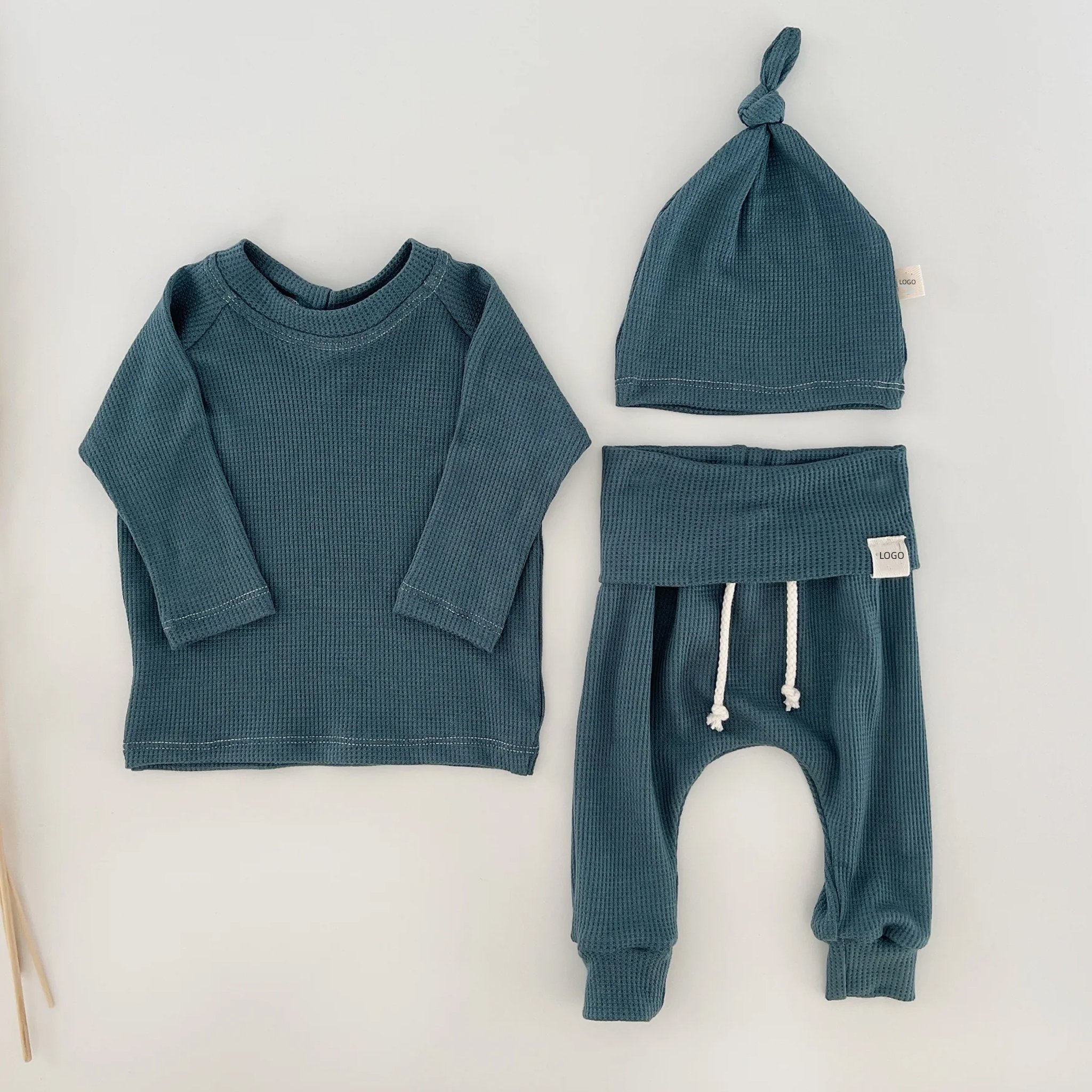 iBaifei Organic Cotton Newborn Baby Boy Girls' Shower Layette Gift Set Sweatsuit Clothes New Born Kids Clothing Set For Baby