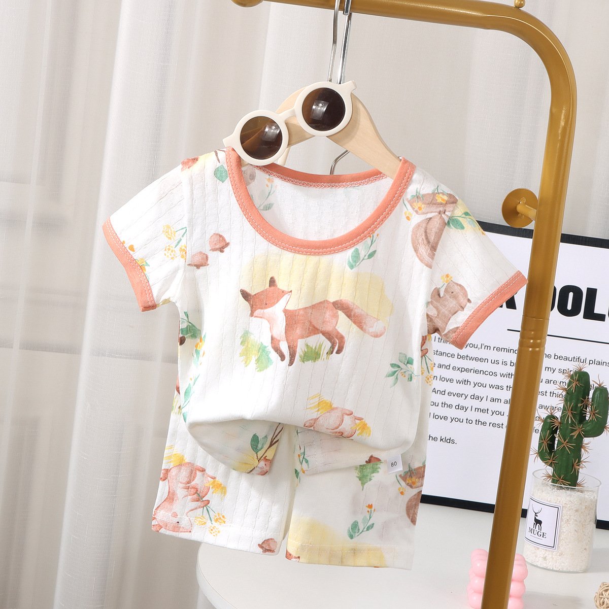 Cartoon Children Toddler Boy T Shirts And Shorts 2 Piece Sweatsuit Sets Cotton Pajamas Kids Boys Summer Clothing Shorts Sets