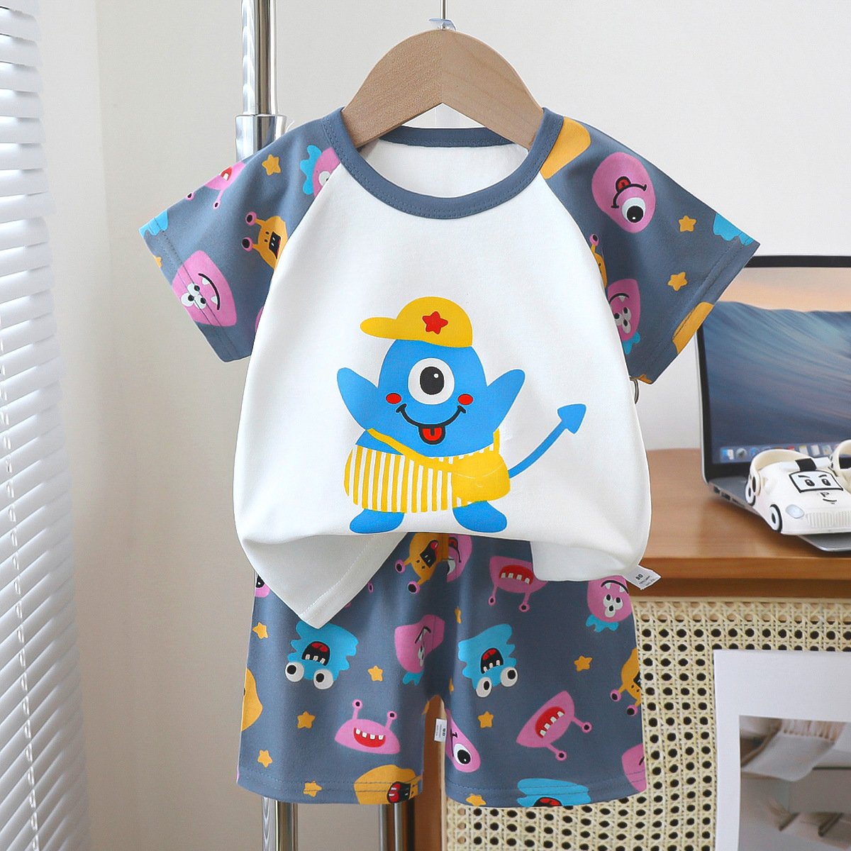 Boys clothing Sets Baby clothes Suit with 2Pcs Kids clothings sets Short Sleeve and Short pants with wholesale Factory price