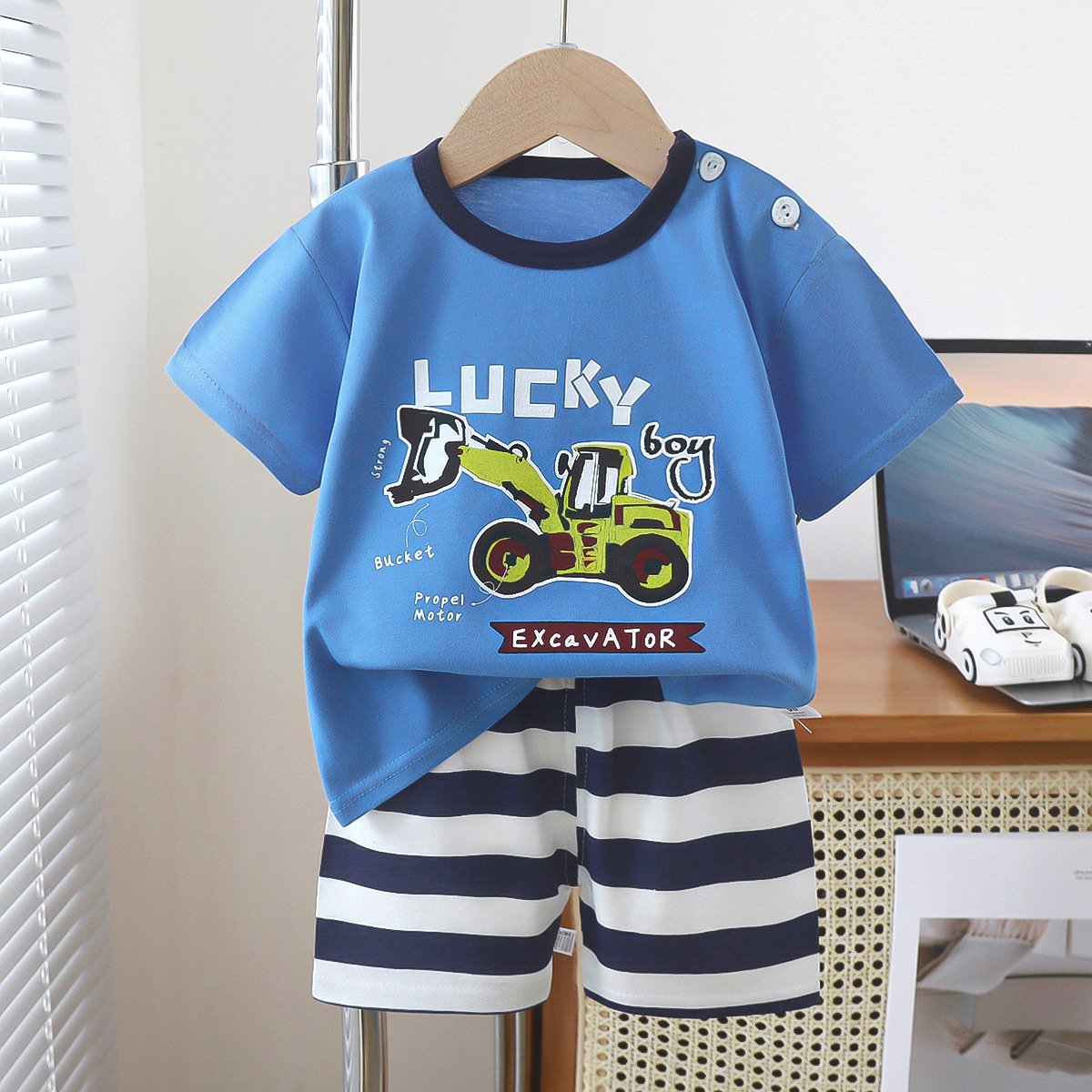 Boys clothing Sets Baby clothes Suit with 2Pcs Kids clothings sets Short Sleeve and Short pants with wholesale Factory price