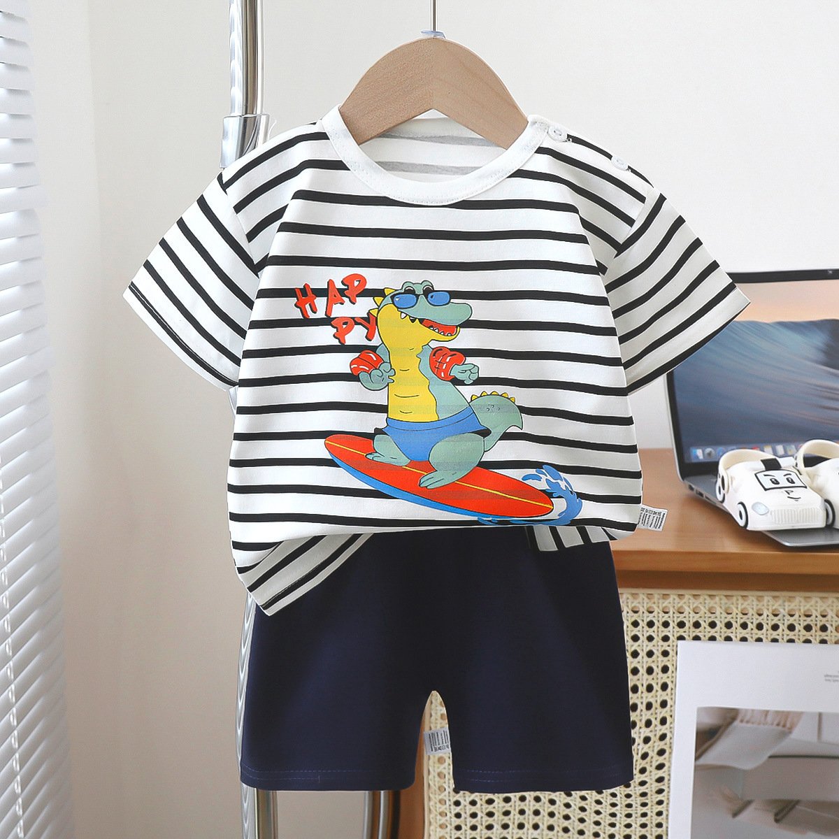 Boys clothing Sets Baby clothes Suit with 2Pcs Kids clothings sets Short Sleeve and Short pants with wholesale Factory price