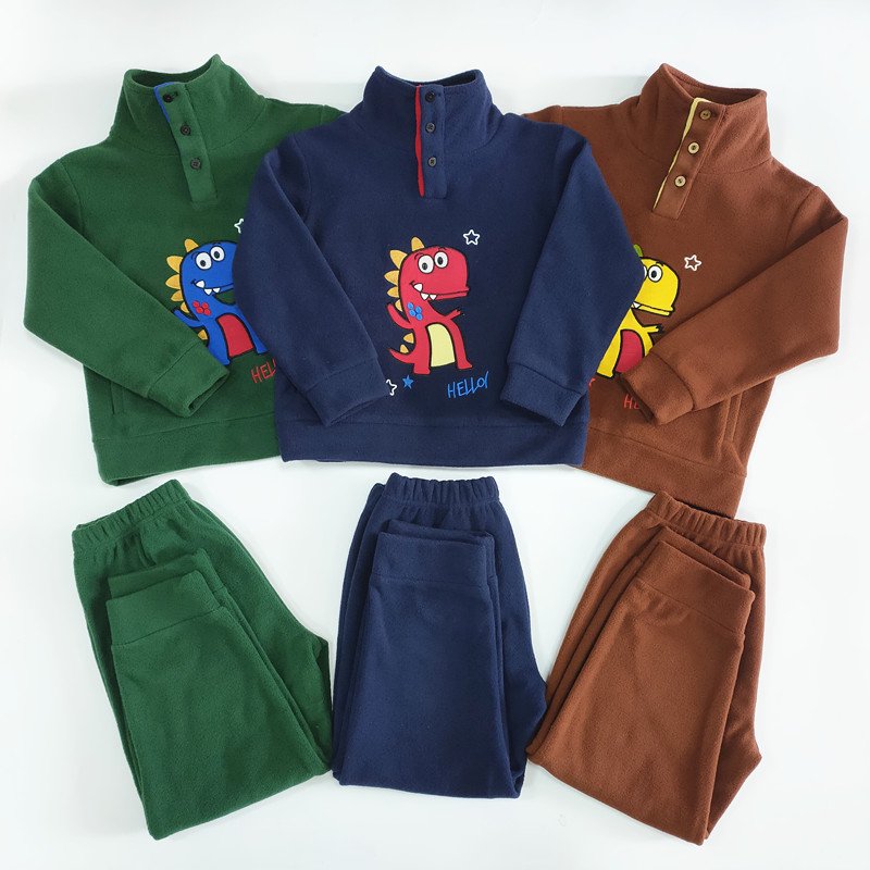 Hot sales kids trendy clothes Spring fashion custom children clothes boys clothing sets with cartoon pattern