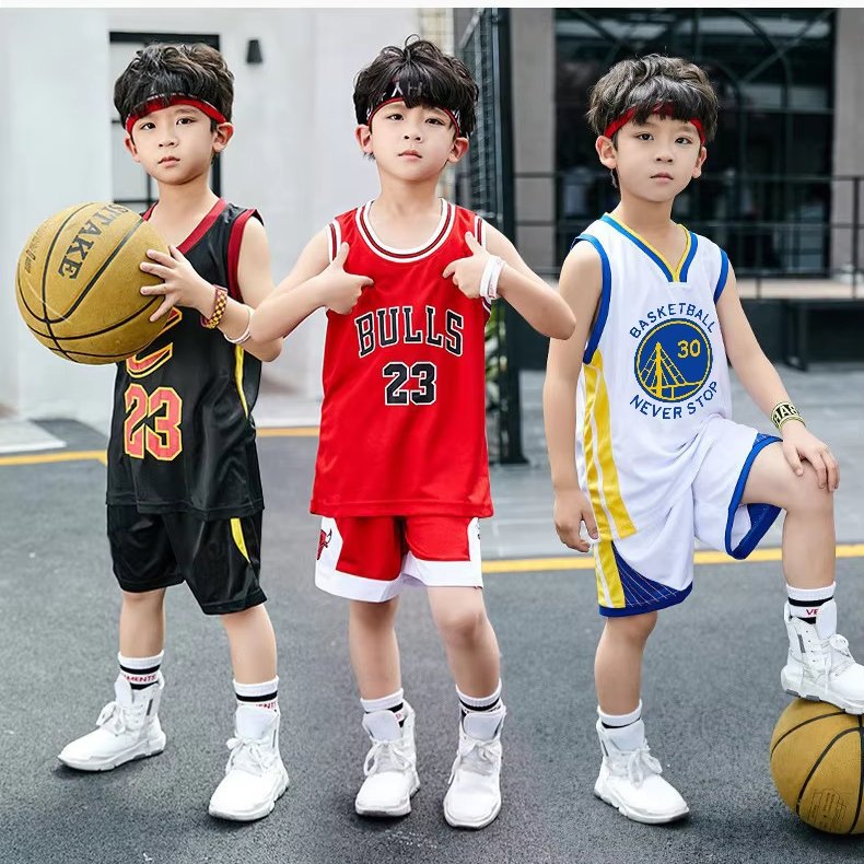 Teenager Basketball Uniforms Suit Boy Kids sports wear Clothes Children Summer Sleeveless Jersey clothing set