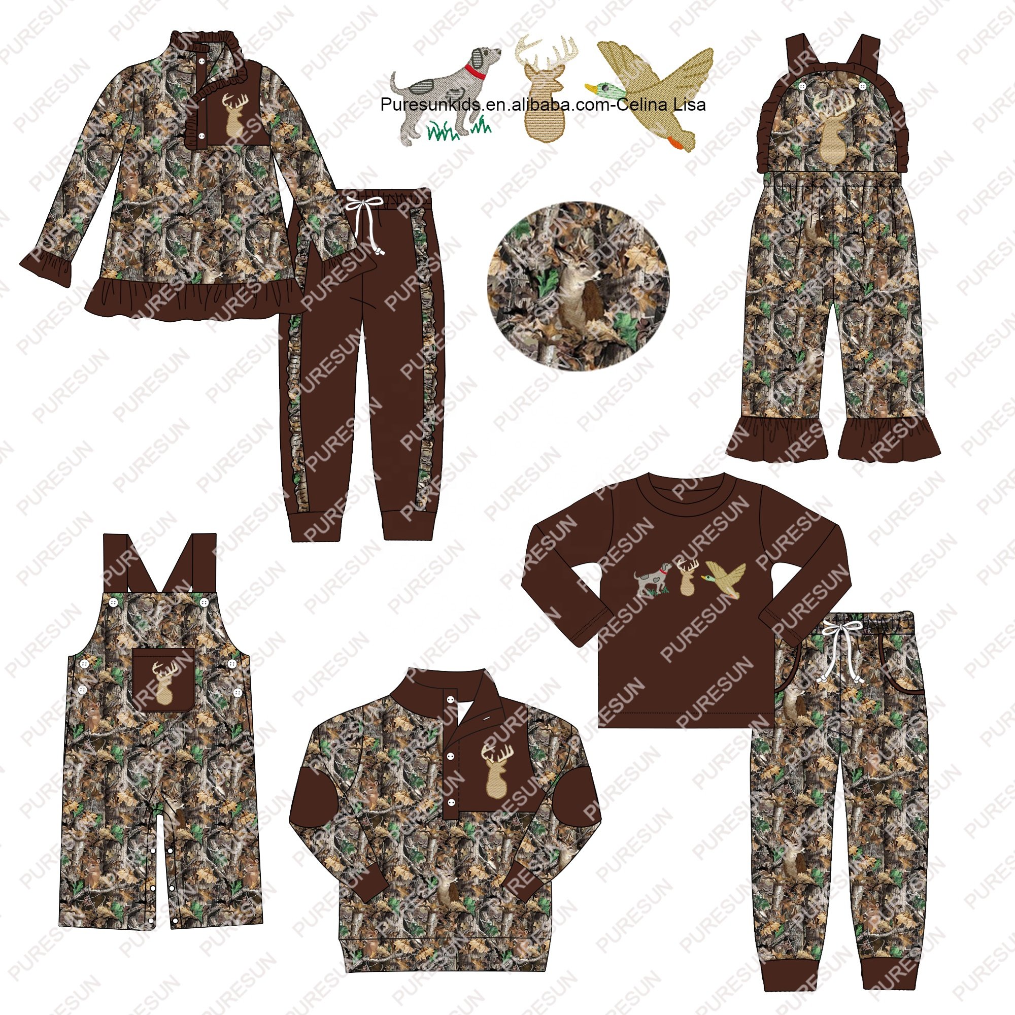 Puresun boys clothing sets winter long sleeve knitted little boys jogger set wholesale kids boutique clothing set