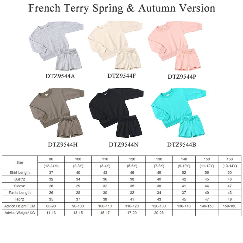children clothes for kids summer clothing boys customize french terry tracksuits