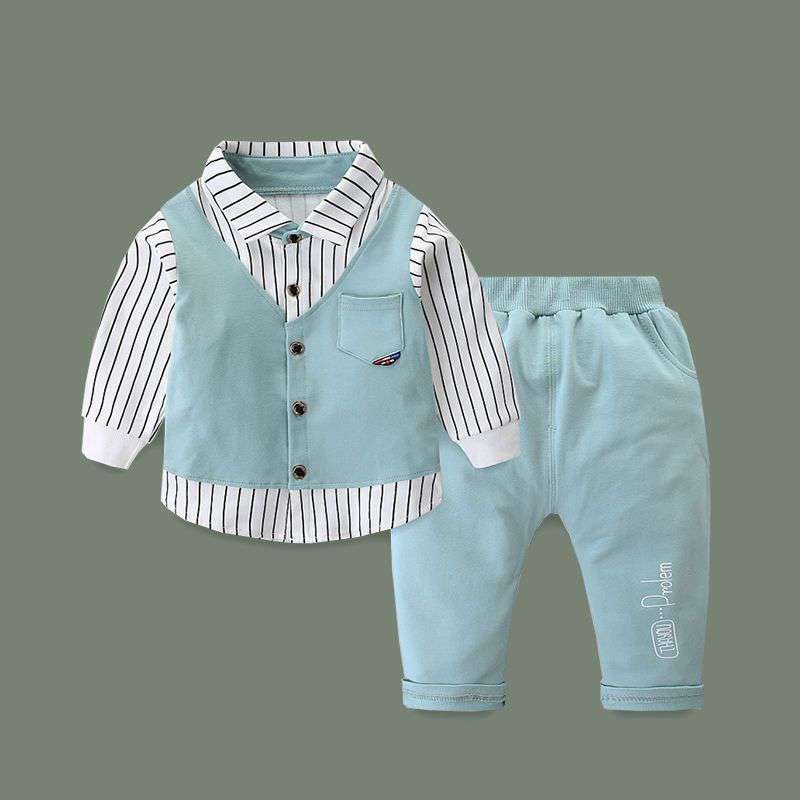 Kids Clothes Support Customized Sweatshirt And Pants Boys Spring and Autumn Clothing For 1-4 Years Children Clothing Set