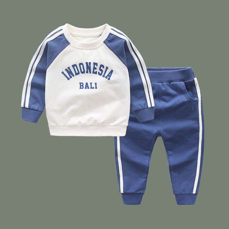 Kids Clothes Support Customized Sweatshirt And Pants Boys Spring and Autumn Clothing For 1-4 Years Children Clothing Set