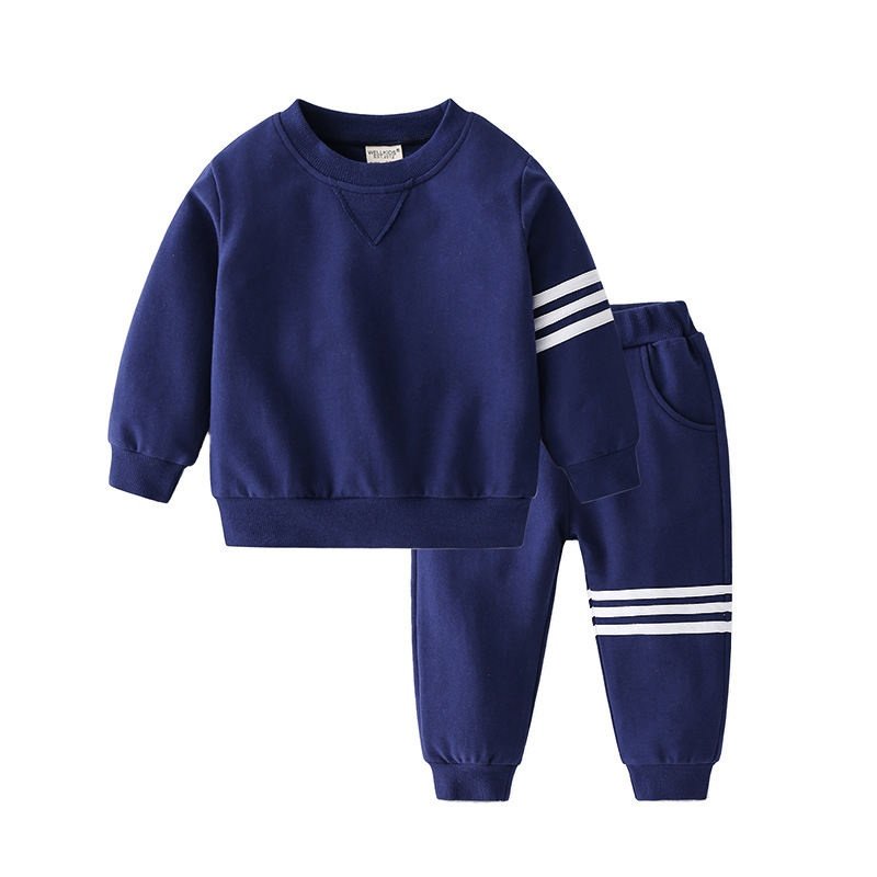Wholesale Children Clothes Boys Clothing Set Spring Cotton sweatshirt and jogger custom kids clothing