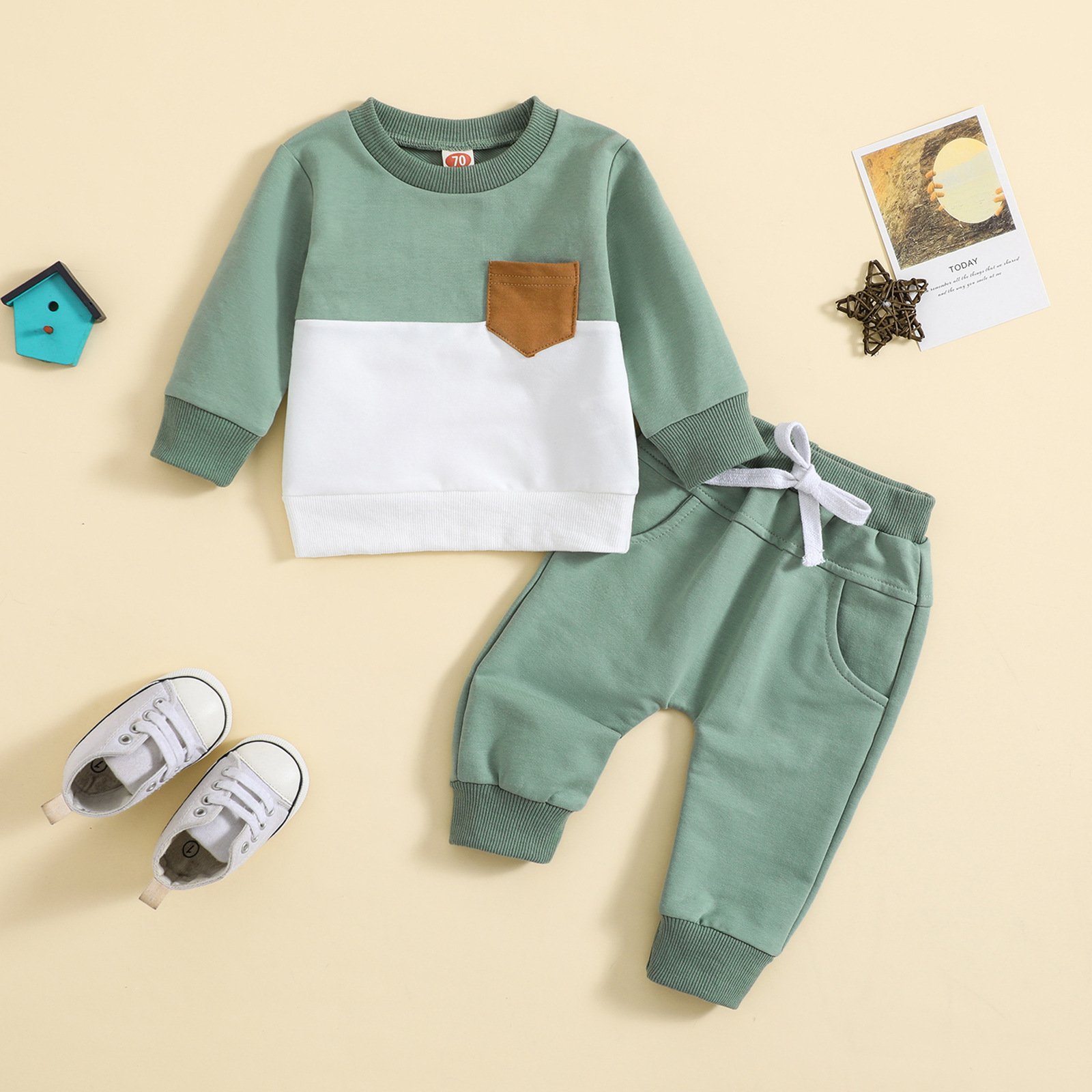 2pcs/Sets Autumn spring little boys Clothing sets Long sleeved Two Piece sets Toddler Children Outfits