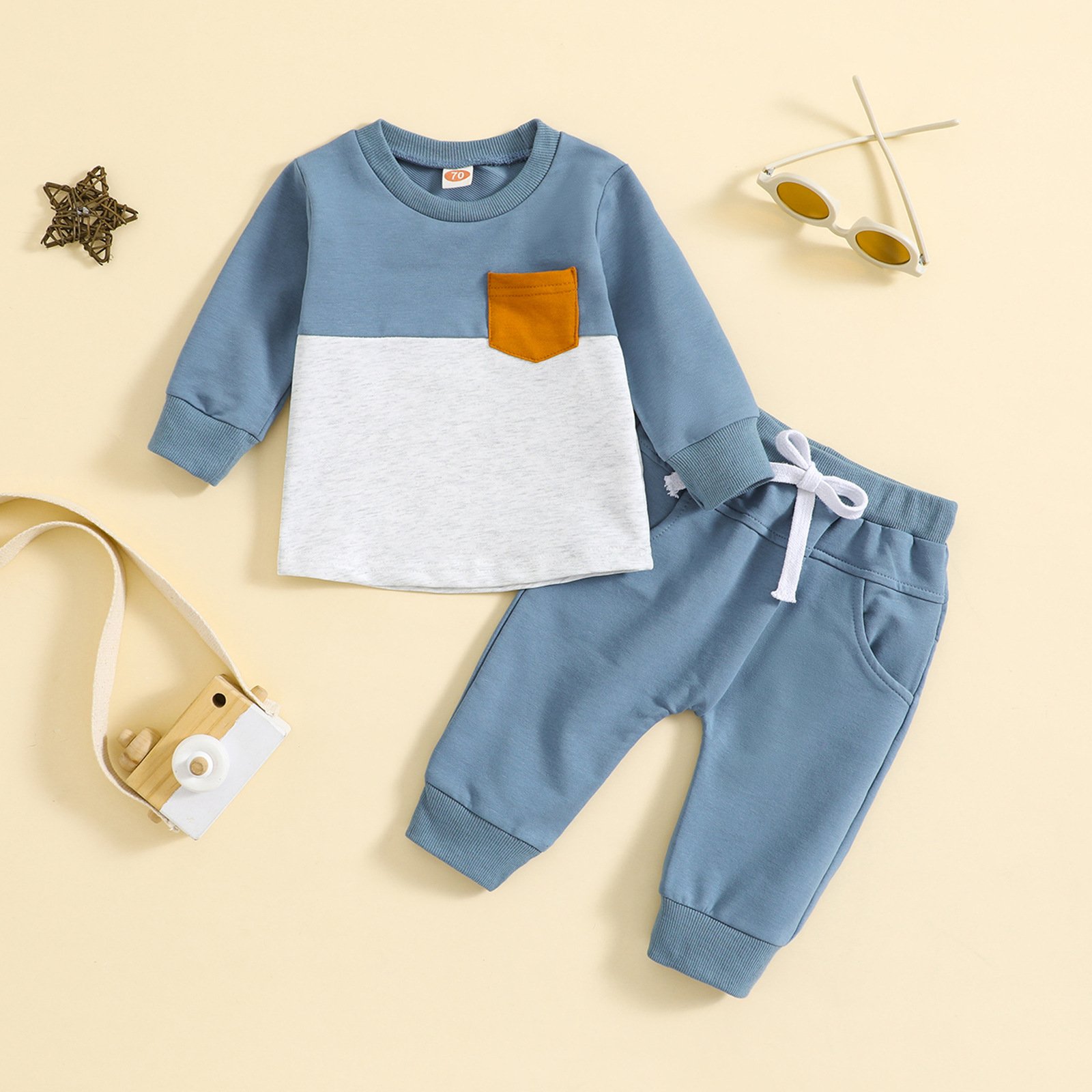 2pcs/Sets Autumn spring little boys Clothing sets Long sleeved Two Piece sets Toddler Children Outfits