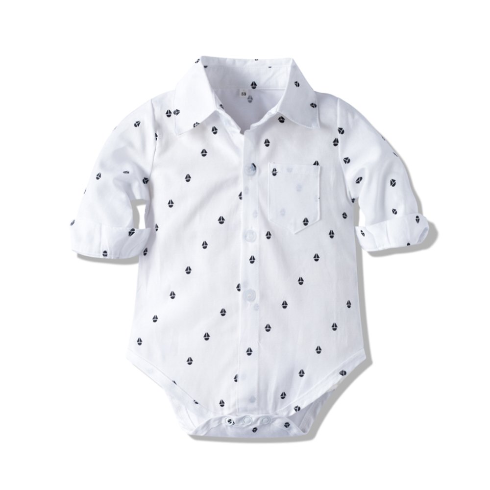 Toddler Boy Clothes 5pcs Long Sleeve Romper and Suspender Pants Set 3 6 12 months Infant Baby Boy Clothes Baby Clothing Sets