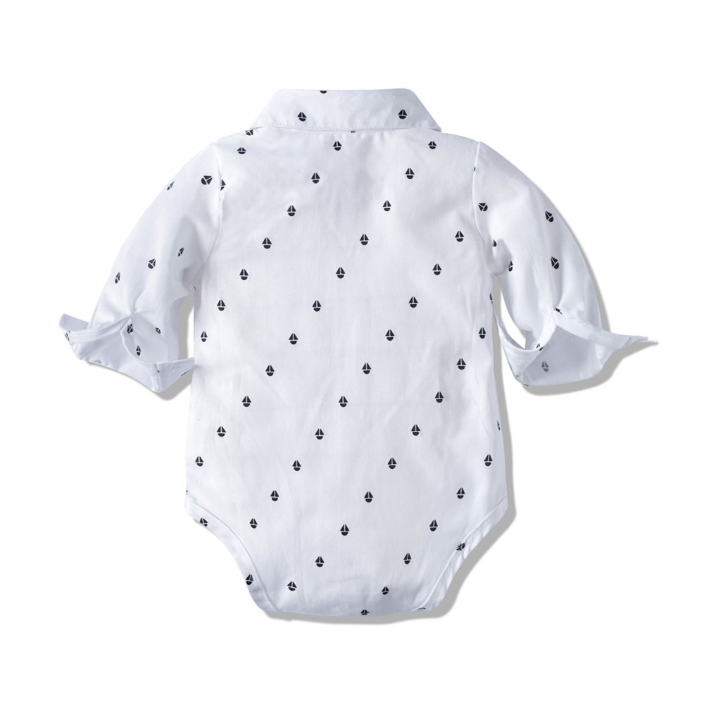 Toddler Boy Clothes 5pcs Long Sleeve Romper and Suspender Pants Set 3 6 12 months Infant Baby Boy Clothes Baby Clothing Sets