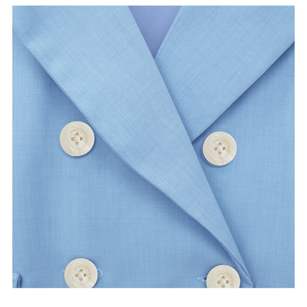 Christmas Baby Boy Set 4 Pieces Suits Outfits OEM ODM Blue Vest Blue Tie Bow Long Sleeves Shirt Short Pants White - Felix Set