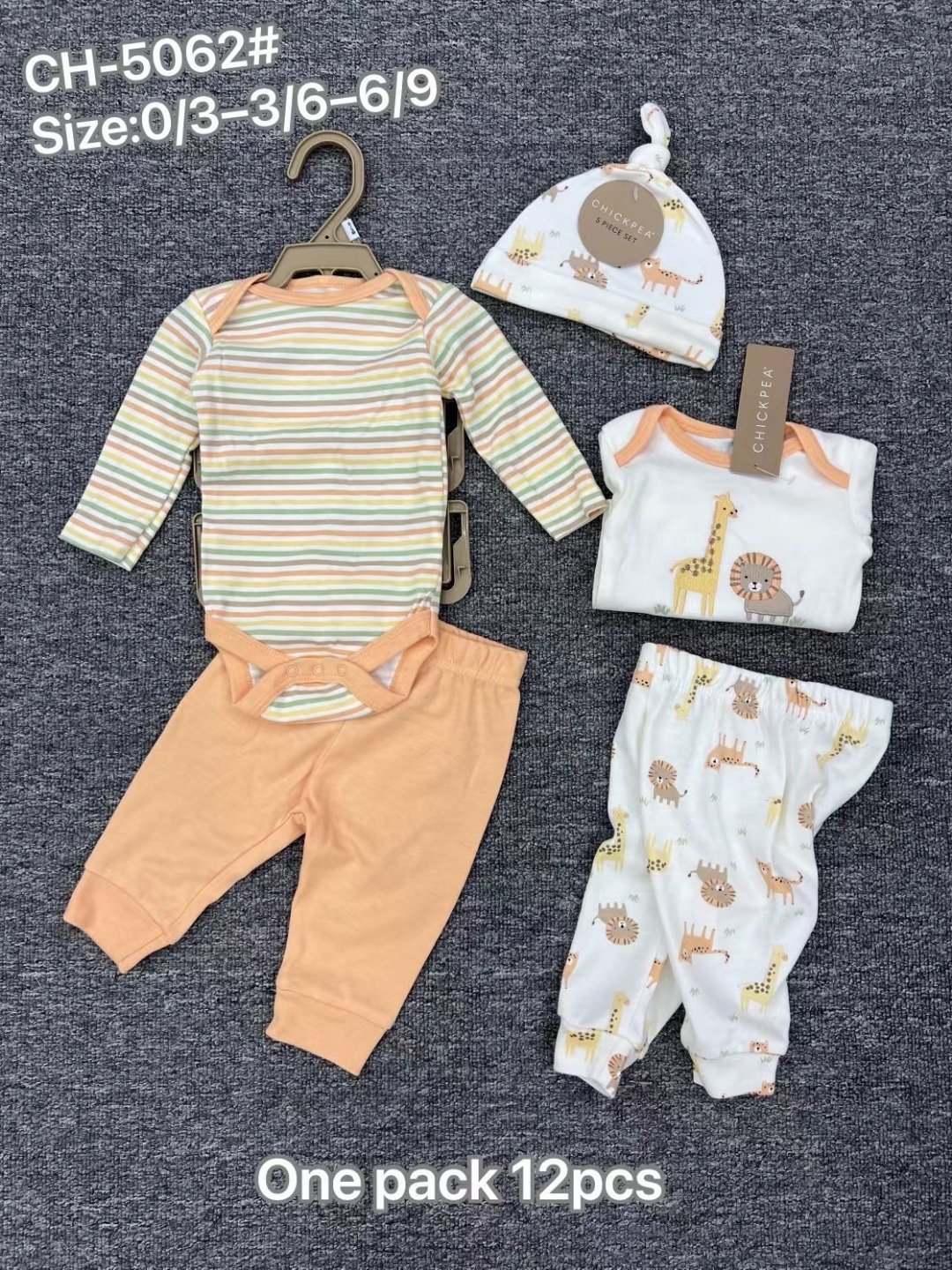5Pcs Baby Clothing Set 100% Cotton Newborn Baby Clothes Gift Set Infant Romper Suit Good quality Fabric