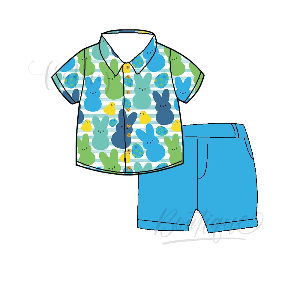 Summer Children's Baby Boy Casual Short Sleeve T-shirt Clothes Suit Outfit dino Print baby boys outfit clothing