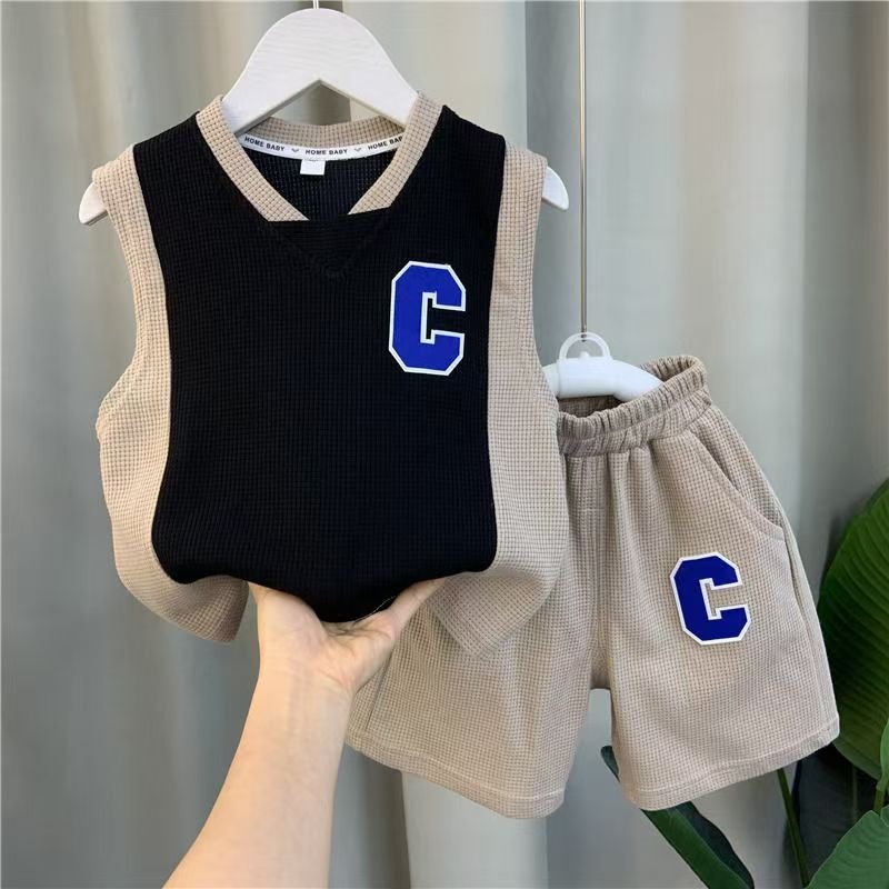 Children Clothes Summer Outfit 2 Pieces Set Outfit Baby Children Boys Kids Clothing Sets