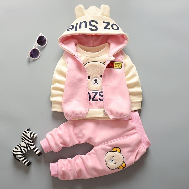 Three-piece baby vest 1-4 years Christmas baby outfit Autumn Winter baby boys' clothing sets