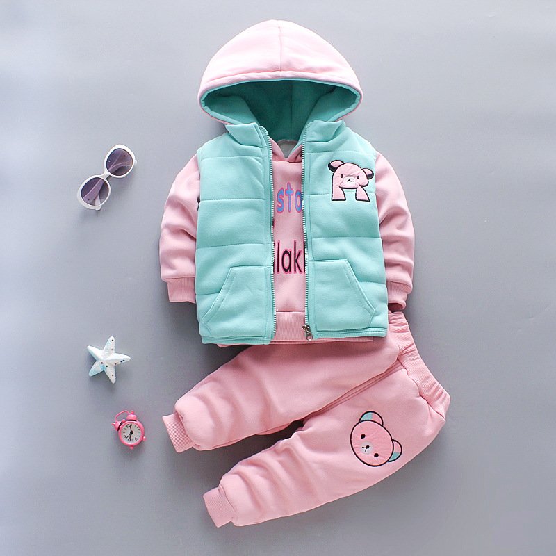 Three-piece baby vest 1-4 years Christmas baby outfit Autumn Winter baby boys' clothing sets