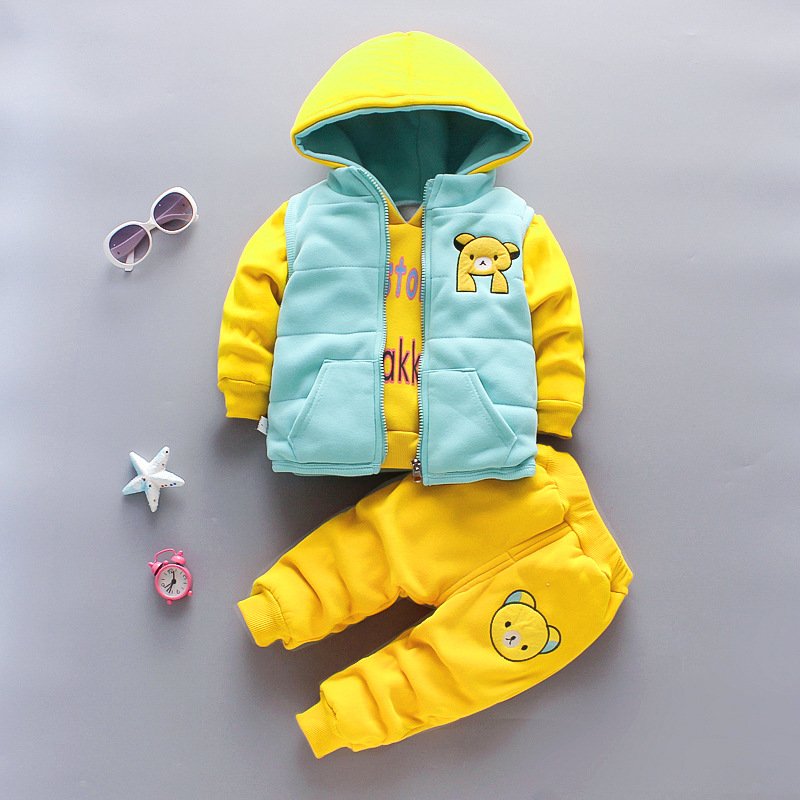 Three-piece baby vest 1-4 years Christmas baby outfit Autumn Winter baby boys' clothing sets