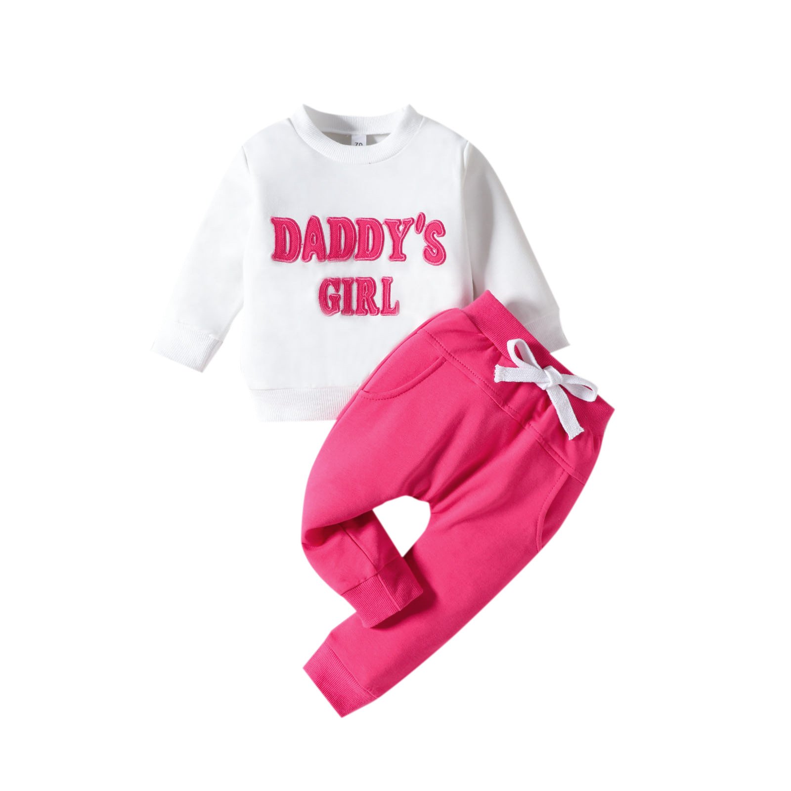 Wholesale Baby Clothes Set Children's Cotton Round Neck Autumn Clothing Set Baby Mama's Boy Long-Sleeved Two-Piece Set