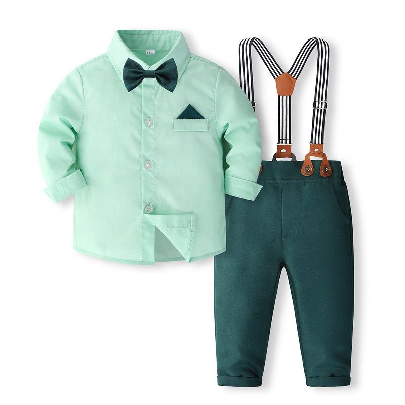 Toddler Boy Formal Suit Kids Clothing Boy Wedding Birthday Party Dress Baby Clothes Sets 2pcs Boys Gentlemen Clothing Sets
