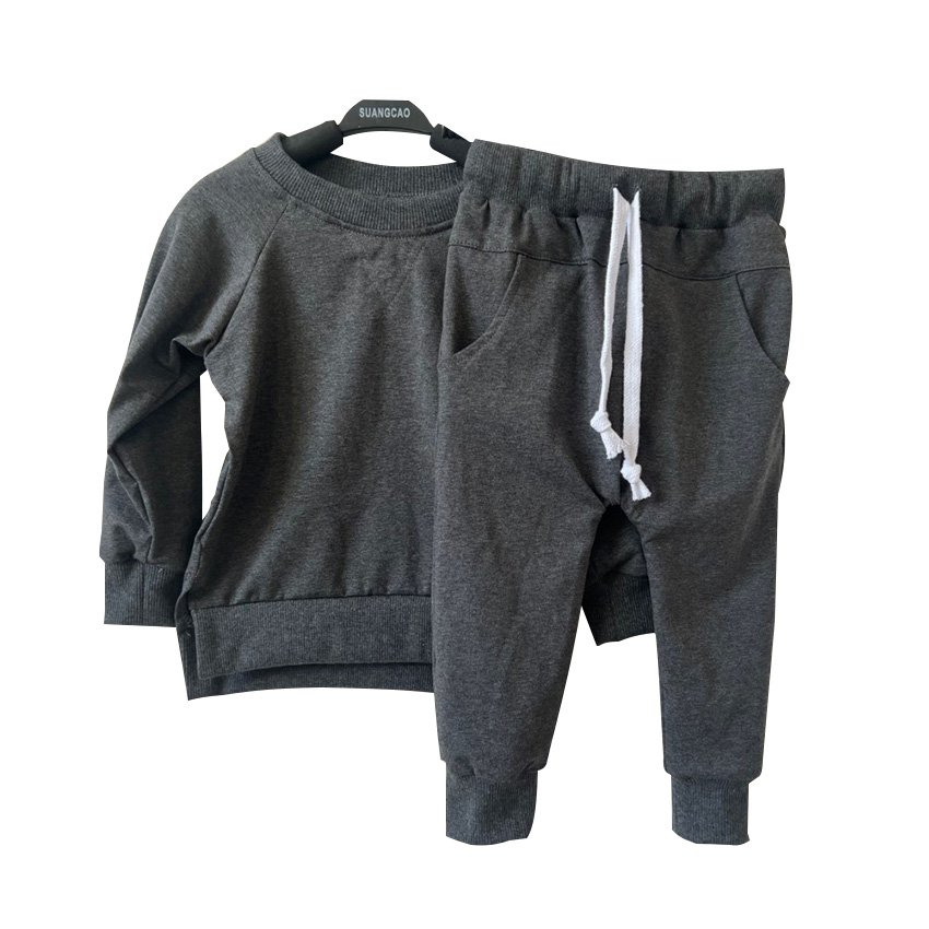 Wholesale Winter Girls HoodieJogger Outfit Tracksuit Kids 2 Pieces Baby Boy Clothing Set