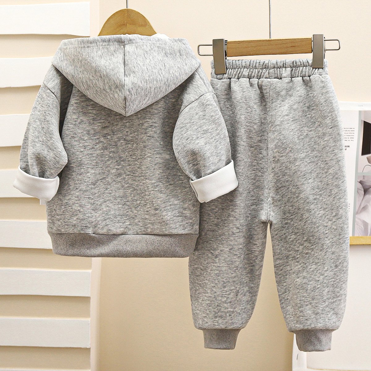 Wholesale Kids cotton jumper Sweatpants Clothing Boy Zipper Tracksuit Girl Jogger Suit Children sportswear hoodies clothes sets