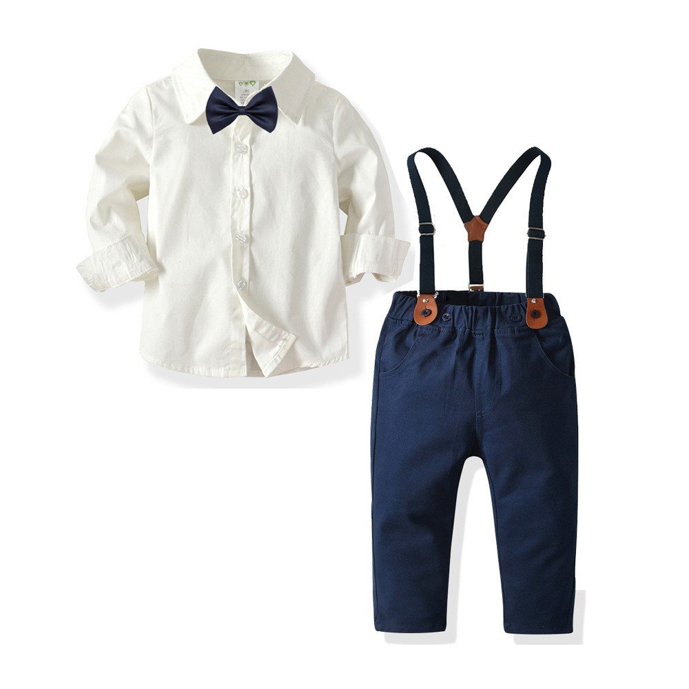 WSG17 fashion kid boys clothes Long sleeve shirt + Pants casual Children baby boy clothing sets
