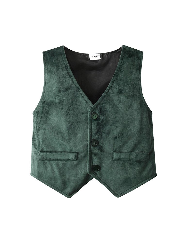 Cotton Boys Suits Waistcoat Kids Gentleman Boys Suits Set Formal Suits for Baby Boy Costume Kids Wedding Wear Children Clothing