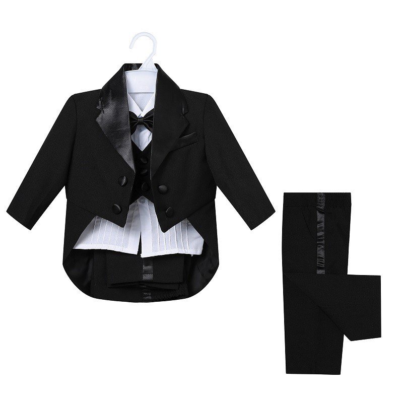 Boys Clothing Set Formal Dress Toddler Clothes Waistcoat Long Sleeve Baby Baptism Boys Clothes