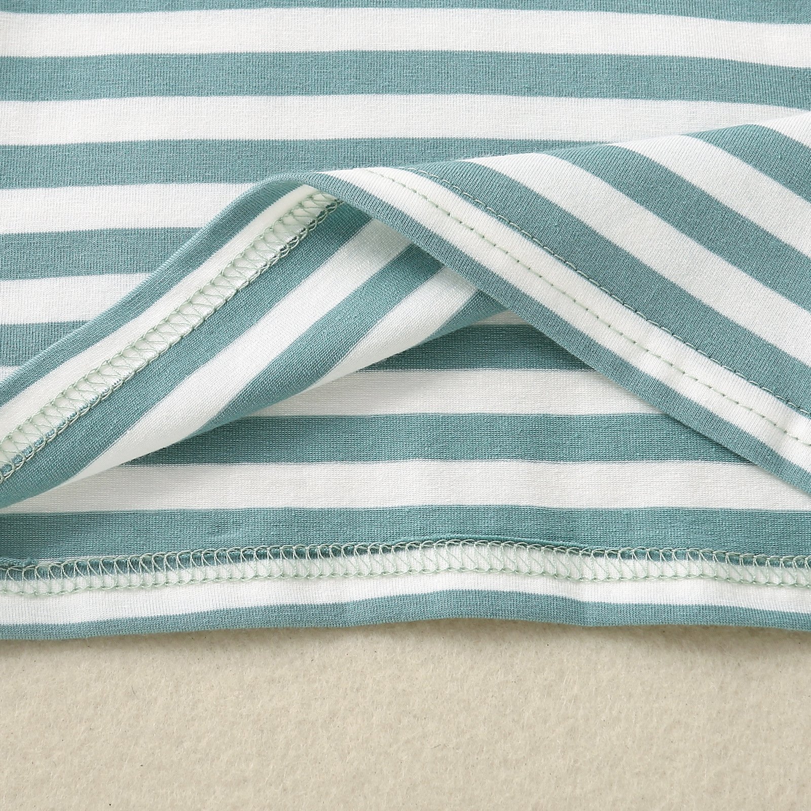 Infant and toddler open collar striped T-shirt set solid color boys casual pocket shorts 2-piece set