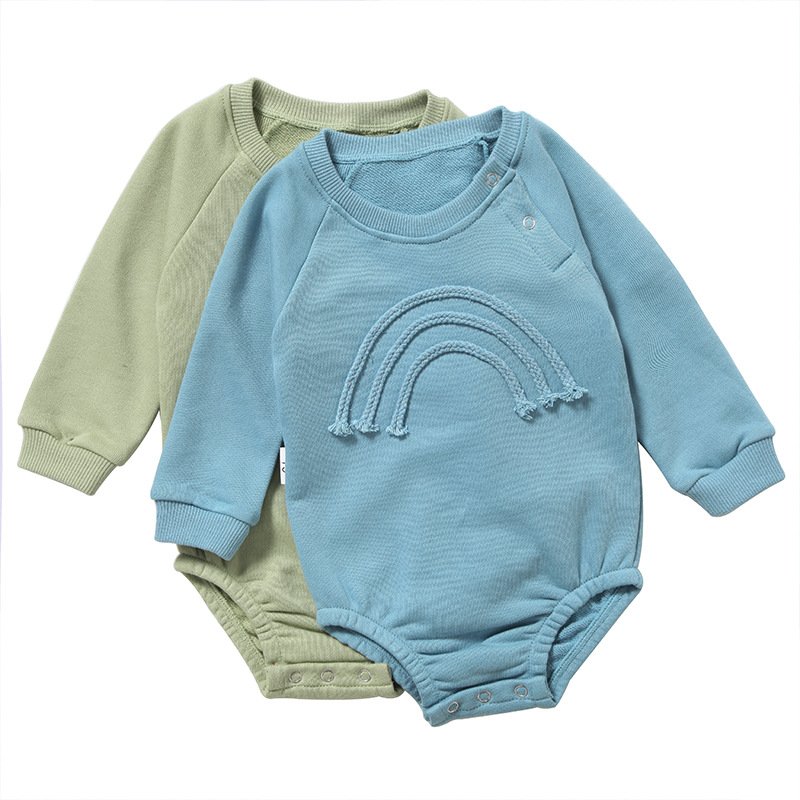 Baby Boy Girl Outfit Long Sleeve Bubble Romper Jumpsuit Newborn Spring Clothes