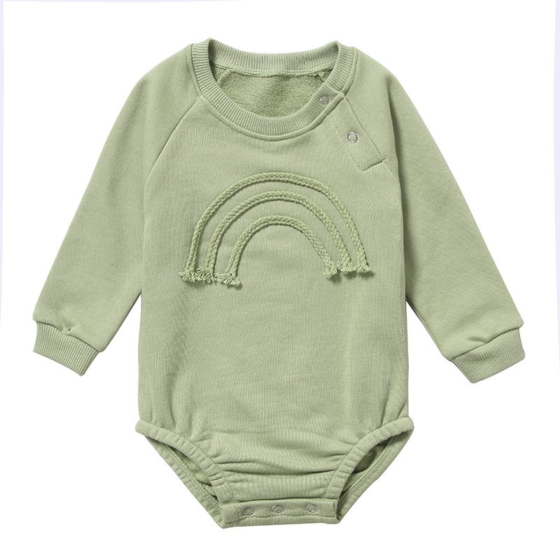 Baby Boy Girl Outfit Long Sleeve Bubble Romper Jumpsuit Newborn Spring Clothes