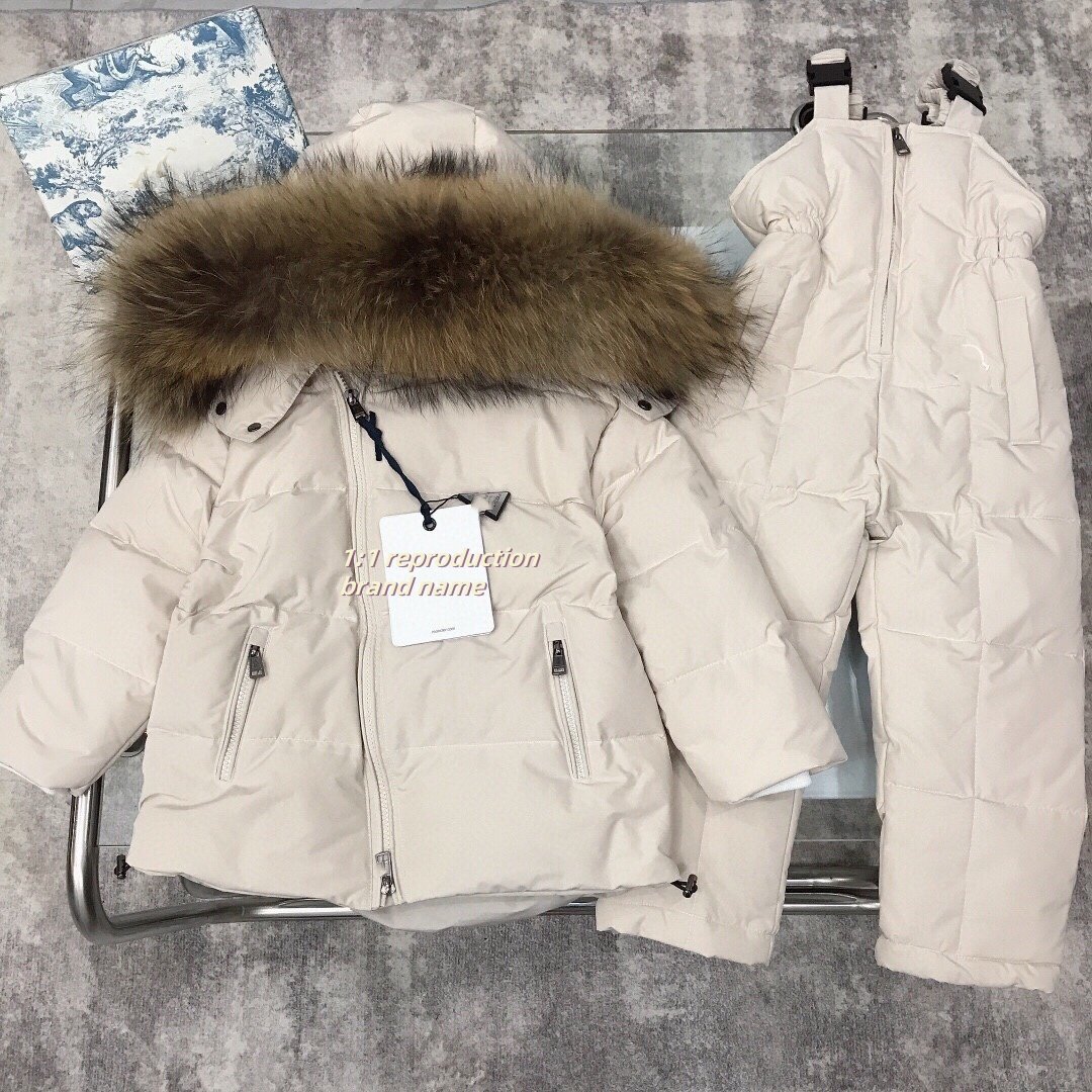 Wholesale Windproof Baby Boy Snowsuit Winter Clothes Toddler Snow Pants And Jacket Kids Girls Down Hoodie Baby Clothes Set Coats
