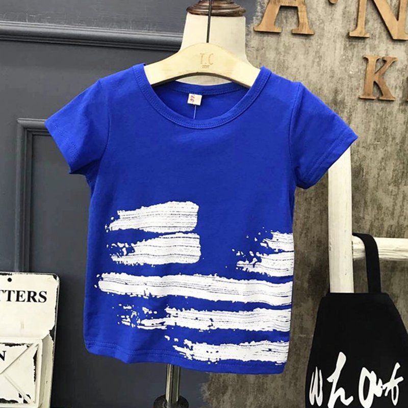 Children's Clothing: 2020 Summer New Arrival for Boys - Korean Style Printed Half-Sleeve T-Shirt A921006 and Shorts A991022