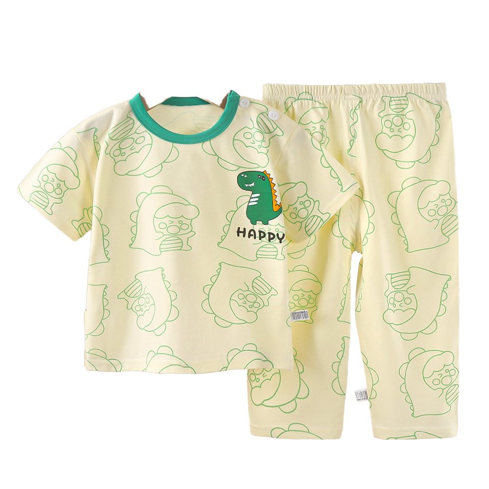 Children's clothing summer clothing short-sleeved trousers 0-6 years old cotton underwear suit boys and girls t-shirt