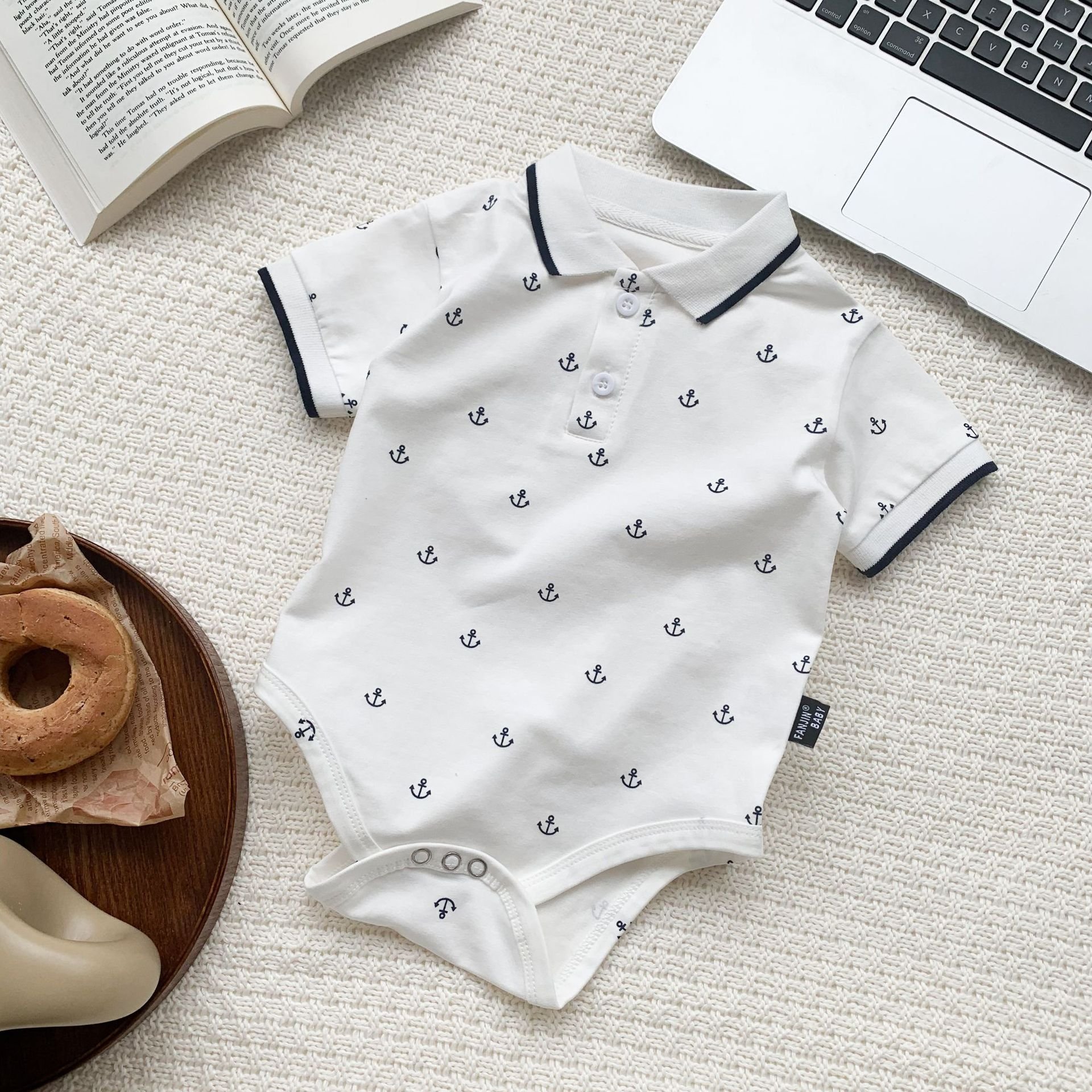 Wholesale Baby Boy Clothes 912 Months Baby Set Dress With Bow Hat Romper Infant Baby Boys Clothing Sets