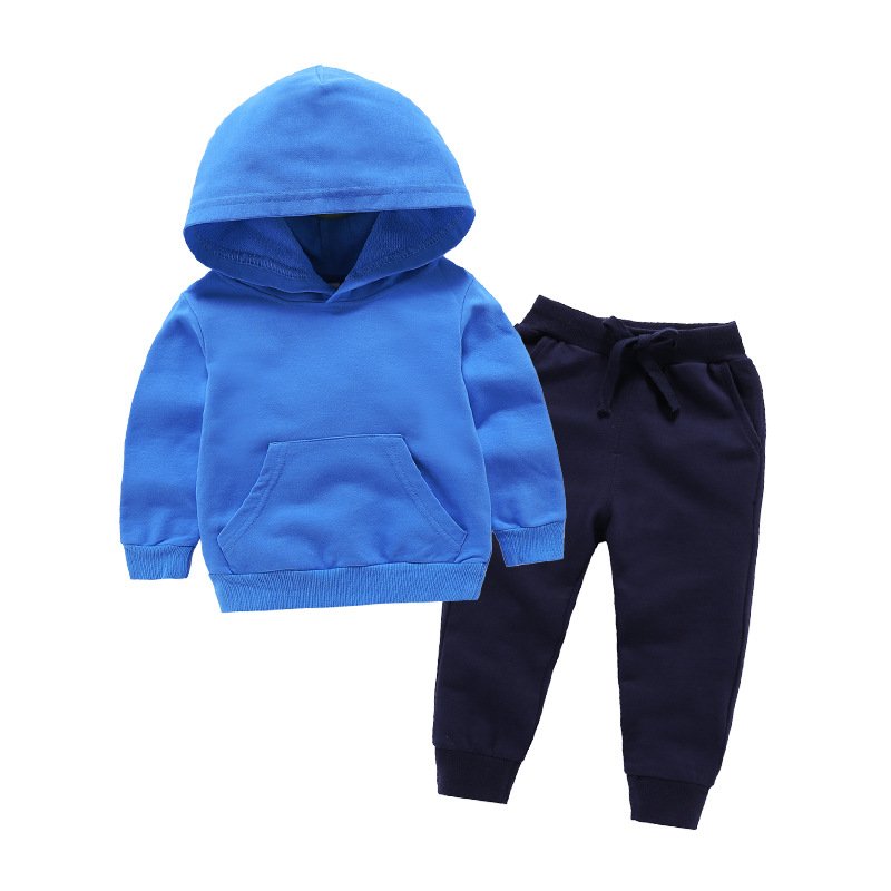 High Quality Custom Zipper Sweatshirt Kids Clothing Boys Girls Winter Multicolor Sports Kids Set Embroidery Children'S Clothing