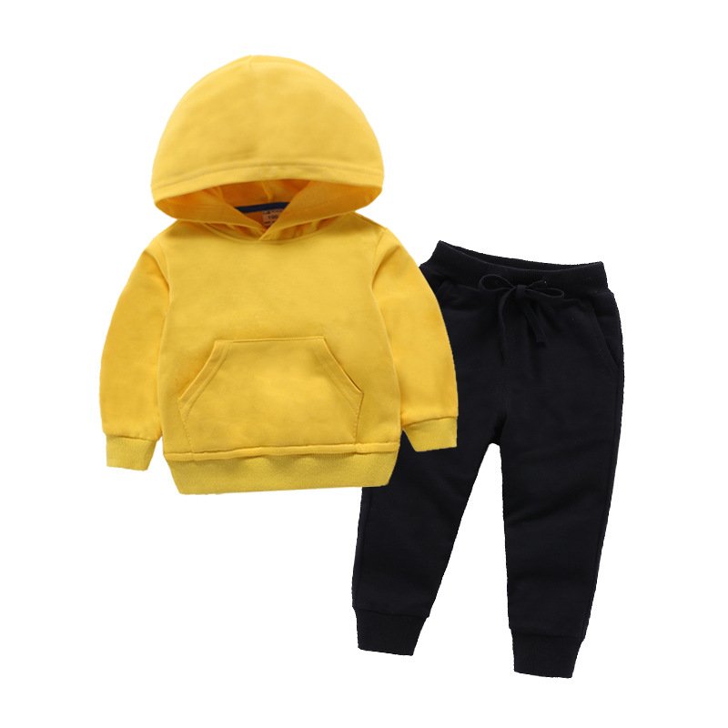 High Quality Custom Zipper Sweatshirt Kids Clothing Boys Girls Winter Multicolor Sports Kids Set Embroidery Children'S Clothing