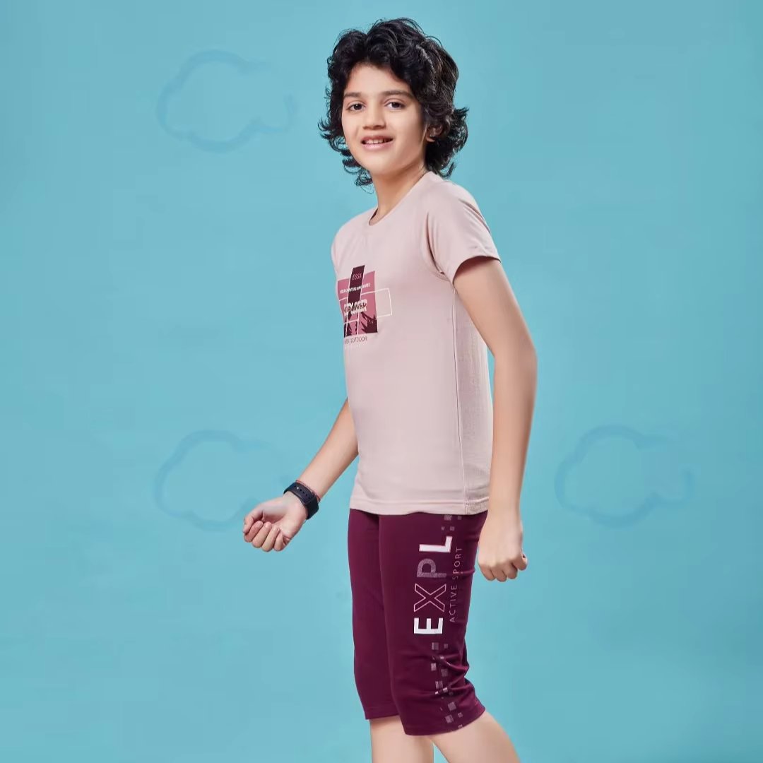 Ultimate Comfort Trendy Cotton Boys Clothing Set of Tees & Shorts, Ideal for Sports & Everyday Adventures Direct From Factory