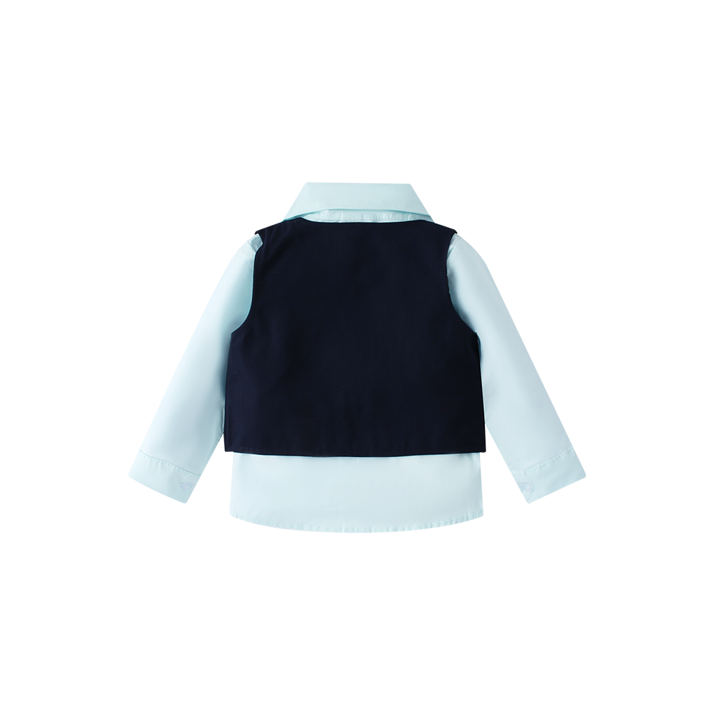 3 6 years Boy Formal Vest Suit Little Man Cotton Long Sleeve Bow Tie Shirt and Suspender Pants Children Outfit Boys Clothing Set