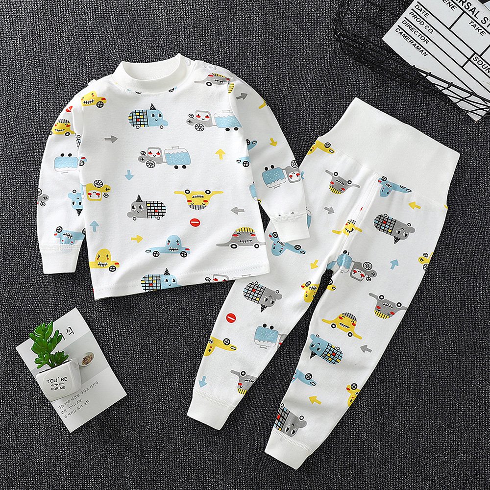 Long Sleeve Children's Cartoon Pajamas Spring and Autumn Cotton Home Clothing Boys Clothing Sets Of Pajama Boy