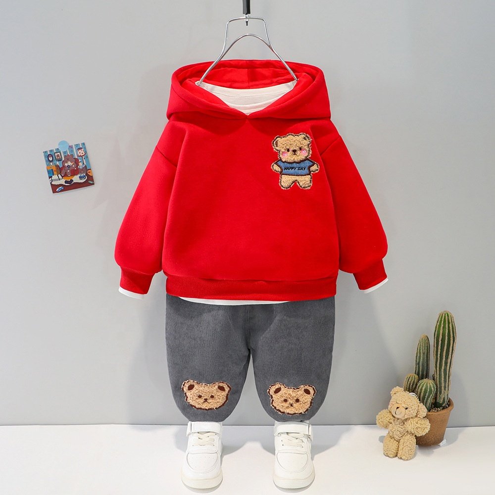 Winter Baby Boy Clothes Kids Casual Clothing Cotton Designer 2 Pieces Children Young Boys Clothing Sets