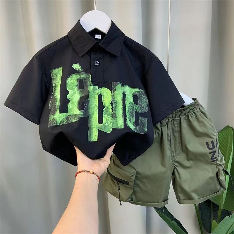 2024 cool summer boys clothing sets 2-10Y children clothes baby boy clothes set 2pcs clothes set boys