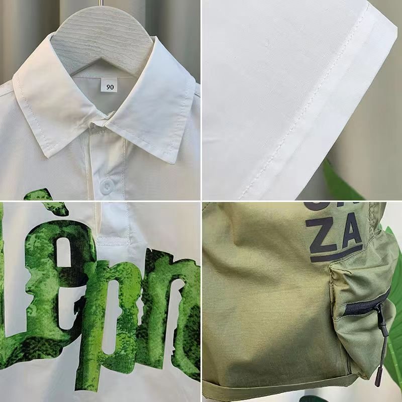 2024 cool summer boys clothing sets 2-10Y children clothes baby boy clothes set 2pcs clothes set boys