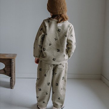2022 New Kids Sweat Suits Sets Organic Cotton Print Toddler Boys's Girls Spring Autumn Custom Toddler Sweat Suit