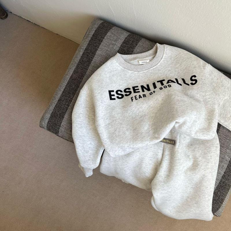 Kids Sets Toddler Boys Letter Pullover Sweatshirt Pants Children's Boys Girl Clothing 3-5 Years Fleece jogger Cotton Tracksuits